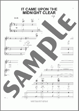 It Came Upon The Midnight Clear(Edmund Hamilton Sears) 楽譜 ピアノ & ボーカル & ギター ダウンロード