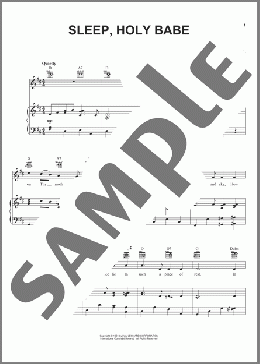 Sleep, Holy Babe(Edward Caswell) 楽譜 ピアノ & ボーカル & ギター ダウンロード