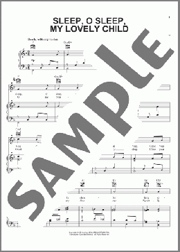 Sleep, O Sleep, My Precious Child(Traditional Italian Carol) 楽譜 ピアノ & ボーカル & ギター ダウンロード