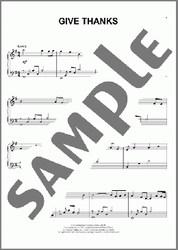Give Thanks(Henry Smith) 楽譜 ピアノ（ソロ） ダウンロード