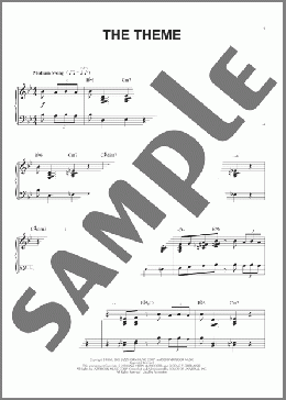 The Theme(Miles Davis) 楽譜 ピアノ（ソロ） ダウンロード