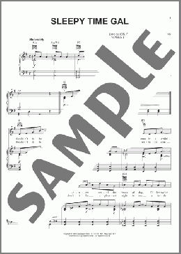 Sleepy Time Gal(Harry James/Hoagy Carmichael) 楽譜 ピアノ & ボーカル & ギター ダウンロード