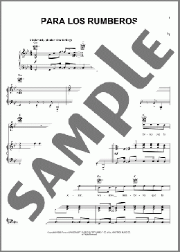 Para Los Rumberos(Tito Puente) 楽譜 ピアノ & ボーカル & ギター ダウンロード