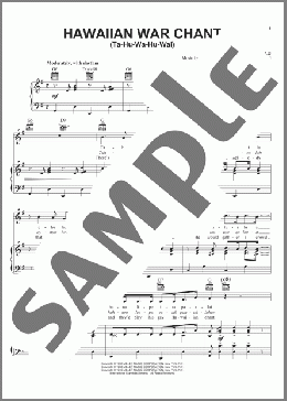 Hawaiian War Chant(The Muppets/Tommy Dorsey) 楽譜 ピアノ & ボーカル & ギター ダウンロード