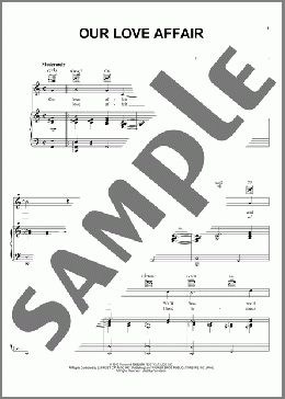 Our Love Affair(Judy Garland/Tommy Dorsey/Frank Sinatra) 楽譜 ピアノ & ボーカル & ギター ダウンロード
