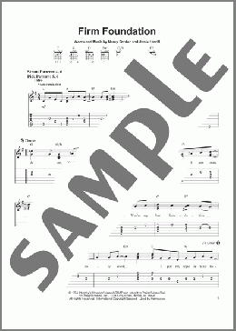 Firm Foundation(Nancy Gordon) 楽譜 ギター（ソロ） ダウンロード