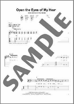 Open The Eyes Of My Heart(Sonicflood/Paul Baloche) 楽譜 ギター（ソロ） ダウンロード
