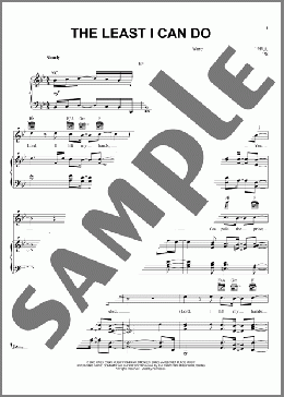 The Least I Can Do(Smokie Norful) 楽譜 ピアノ & ボーカル & ギター ダウンロード