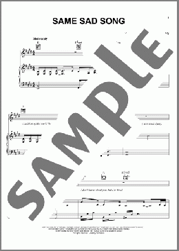 Same Sad Song(Smokie Norful) 楽譜 ピアノ & ボーカル & ギター ダウンロード
