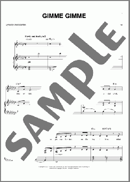 Gimme Gimme(Dick Scanlan/Thoroughly Modern Millie) 楽譜 ピアノ & ボーカル & ギター ダウンロード