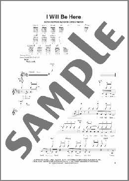 I Will Be Here(Steven Curtis Chapman) 楽譜 メロディ ダウンロード