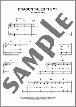 Dragon Tales Theme(Jessee Harris) 楽譜 ピアノ（ソロ） ダウンロード