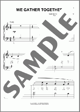 We Gather Together (arr. Phillip Keveren)(Nederlandtsch Gedenckclanck) 楽譜 ピアノ（ソロ） ダウンロード