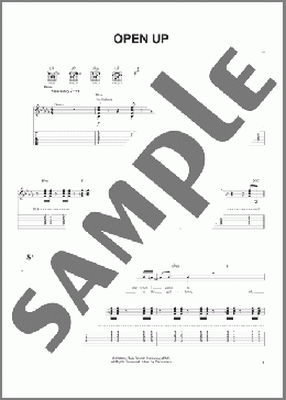 Open Up(Dispatch) 楽譜 ギター（ソロ） ダウンロード
