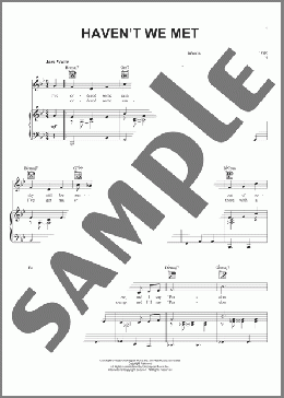Haven't We Met(Mel Torme/Carol Kidd) 楽譜 ピアノ & ボーカル & ギター ダウンロード