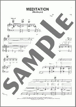 Meditation (Meditacao)(Antonio Carlos Jobim) 楽譜 ピアノ & ボーカル & ギター ダウンロード