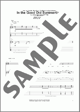 In The Good Old Summertime(Les Paul/Ren Shields) 楽譜 ギター（ソロ） ダウンロード