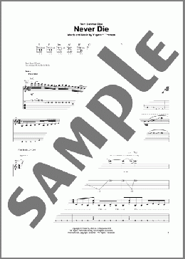 Never Die(Yngwie Malmsteen) 楽譜 ギター（ソロ） ダウンロード