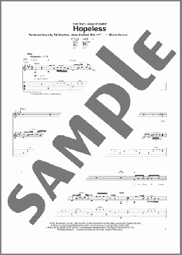 Hopeless(Train) 楽譜 ギター（ソロ） ダウンロード