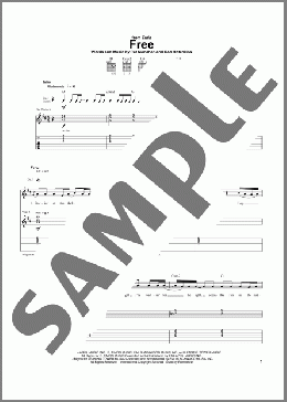 Free(Train) 楽譜 ギター（ソロ） ダウンロード