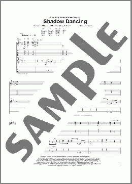 Shadow Dancing(Andy Gibb) 楽譜 ギター（ソロ） ダウンロード
