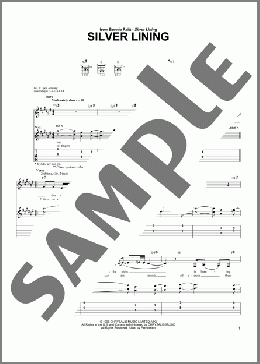 Silver Lining(David Gray/Bonnie Raitt) 楽譜 ギター（ソロ） ダウンロード