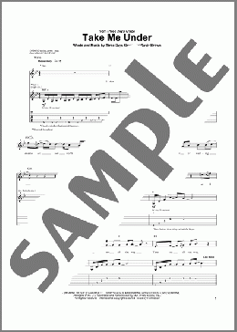 Take Me Under(Three Days Grace) 楽譜 ギター（ソロ） ダウンロード
