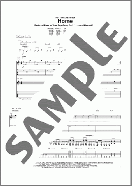 Home(Three Days Grace) 楽譜 ギター（ソロ） ダウンロード