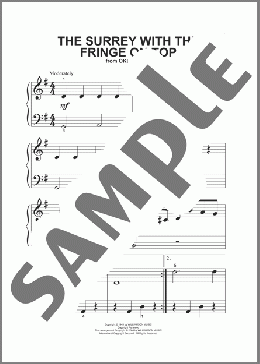 The Surrey With The Fringe On Top (from Oklahoma!)(Rodgers & Hammerstein/Oklahoma! (Musical)) 楽譜 その他 ダウンロード