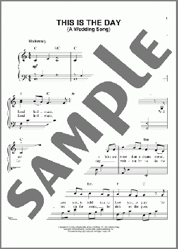 This Is The Day (A Wedding Song)(Scott Wesley Brown) 楽譜 ピアノ（ソロ） ダウンロード