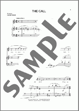 The Call(Ralph Vaughan Williams) 楽譜 ピアノ & ボーカル ダウンロード