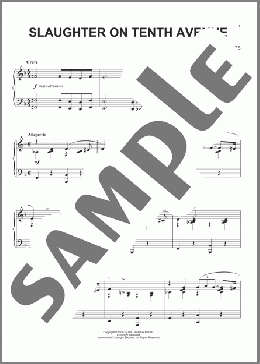 Slaughter On Tenth Avenue(Richard Rodgers) 楽譜 ピアノ（ソロ） ダウンロード