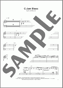 C-Jam Blues(Jimmy Smith/Duke Ellington/Oscar Peterson) 楽譜 ピアノ（ソロ） ダウンロード