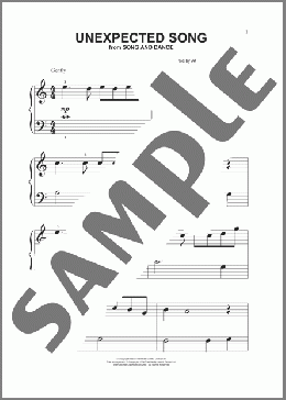 Unexpected Song (from Song & Dance)(Bernadette Peters) 楽譜 その他 ダウンロード