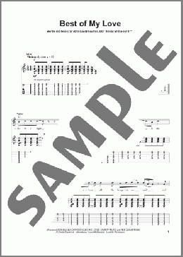 Best Of My Love(Eagles) 楽譜 ギタースコア ダウンロード