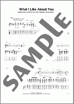 What I Like About You(The Romantics) 楽譜 ギタースコア ダウンロード
