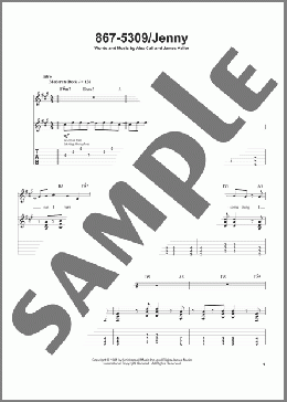 867-5309/Jenny(Tommy Tutone) 楽譜 ギタースコア ダウンロード