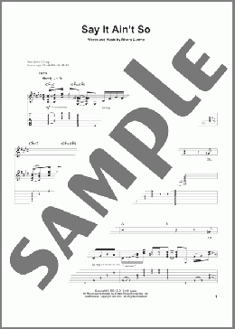 Say It Ain't So(Weezer) 楽譜 ギタースコア ダウンロード