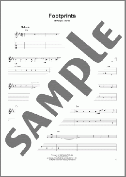 Footprints(Wayne Shorter) 楽譜 ギタースコア ダウンロード
