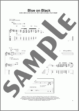 Blue On Black(Kenny Wayne Shepherd) 楽譜 ギタースコア ダウンロード