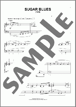 Sugar Blues(Clyde McCoy and his Orchestra) 楽譜 ピアノ（ソロ） ダウンロード