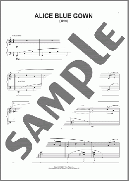 Alice Blue Gown(Edith Day/Anna Neagle/Debbie Reynolds) 楽譜 ピアノ（ソロ） ダウンロード