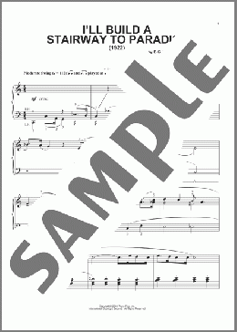 I'll Build A Stairway To Paradise(B.G. DeSylva) 楽譜 ピアノ（ソロ） ダウンロード