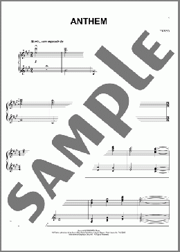 Anthem(Gabriel Yared/Cold Mountain (Movie)) 楽譜 ピアノ（ソロ） ダウンロード