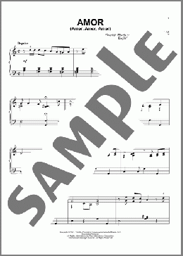 Amor (Amor, Amor, Amor)(Gabriel Ruiz) 楽譜 ピアノ（ソロ） ダウンロード