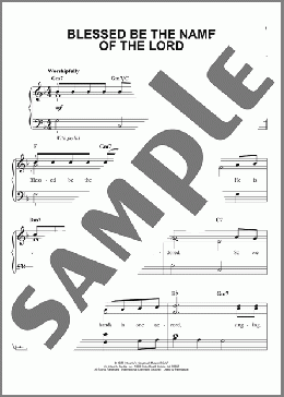 Blessed Be The Name Of The Lord(Don Moen) 楽譜 ピアノ（ソロ） ダウンロード