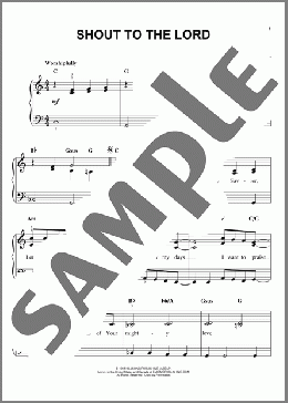 Shout To The Lord(Carman/Hillsong) 楽譜 ピアノ（ソロ） ダウンロード