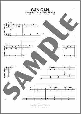 Can Can(Jacques Offenbach) 楽譜 ピアノ（ソロ） ダウンロード