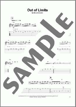 Out Of Limits(The Marketts/The Ventures) 楽譜 ギタースコア ダウンロード