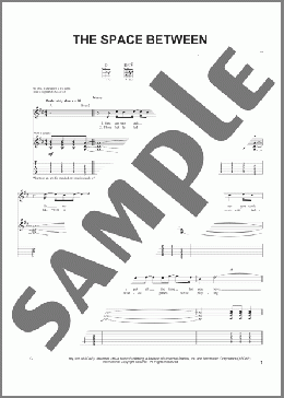 The Space Between(Dave Matthews Band) 楽譜 メロディ ダウンロード